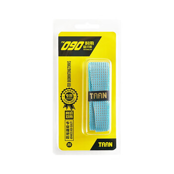 TAAN泰昂羽毛球拍手胶吸汗带球拍双层专利款2条装TW090黑莹黄+浅蓝