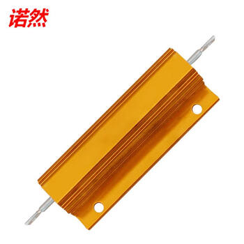 诺然 RX24-100W黄金铝壳大功率散热电阻器 100W黄金铝壳 8欧(1个) 诺然 RX24-100W黄金铝壳大功率散热电阻器 100W黄金铝壳 8欧(1个)