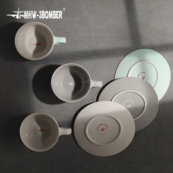 MHW-3BOMBER轰炸机[礼物]咖啡杯套装火星陶瓷杯拿铁拉花杯高级感伴手礼物