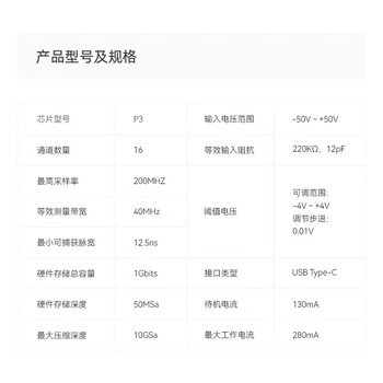 ALINX 黑金 PlayLogic 逻辑分析仪 200MHz采样率 16通道 P3 ALINX 黑金 PlayLogic 逻辑分析仪 200MHz采样率 16通道 P3