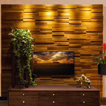 大锲 非洲柚木王非黑胡桃木原木木头木质船木装饰实木马赛克电视背景