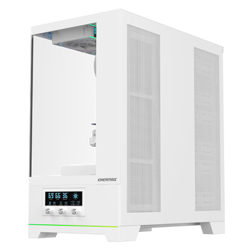 安耐美（Enermax）Pano D58wukong机箱 白色（空调海景房/支持360水冷/支持背插主板/ATX主板/温度显示屏/TYPE-C）