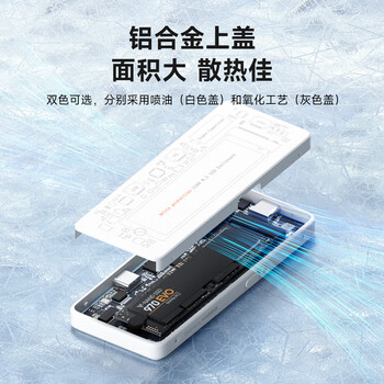 海备思写保护硬盘盒M.2移动固态NVMe硬盘盒外置SSD读取器Type-C适用MacBook笔记本电脑手机扩容断电保护