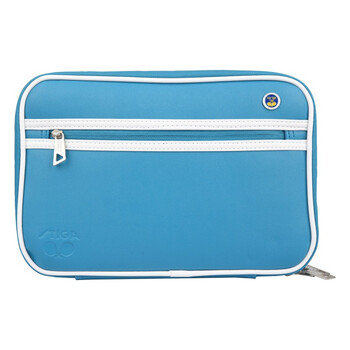 STIGA斯帝卡斯蒂卡 皮革乒乓球拍套拍包 双层方形乒乓球包 CP-5W21蓝色