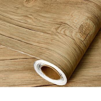 贴纸防水壁纸自粘家具柜子桌面翻新贴纸门橱柜装饰墙纸自粘 黄榉木 宽