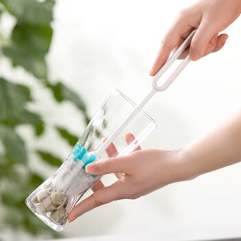 茶花 长柄杯刷 奶瓶刷尼龙海绵双效洗刷杯子神器洗水杯清洁刷子* 茶花 长柄杯刷 奶瓶刷尼龙海绵双效洗刷杯子神器洗水杯清洁刷子*
