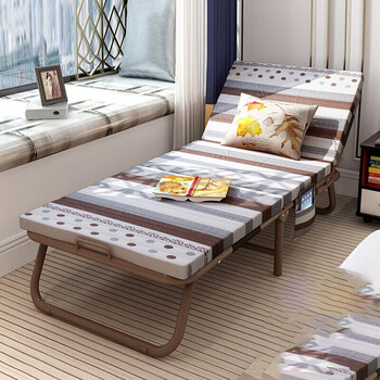 折叠椅家用午睡双人床便携床商务办公休闲居家简易床午睡椅两用保姆