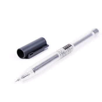 晨光（M&G）0.35mm黑色中性笔全针管签字笔拔盖中性笔水笔外观随机AGPA1704 6支装
