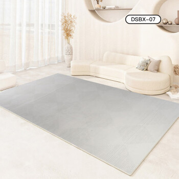 东升（DONG SHENG） 现代极简轻奢日式诧寂客厅茶几沙发地毯家用卧室床边加厚大面积易打理地毯垫  DSBX-07 1.6X2.3米