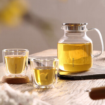 德世朗(DESLON)清韵凉水壶套装玻璃冷水壶凉水杯高硼硅玻璃杯防爆耐高温 德世朗(DESLON)清韵凉水壶套装玻璃冷水壶凉水杯高硼硅玻璃杯防爆耐高温