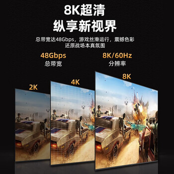 优越者光纤hdmi线2.1版8k高清线4K144Hz高刷影院工程加长线电脑电视3D视频连接线 光纤hdmi2.1版C1