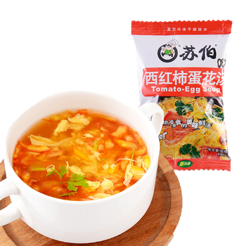 苏伯紫菜蛋花汤速食汤6gx50袋鲜蔬蛋花小白菜冲泡即食速溶汤料速食汤