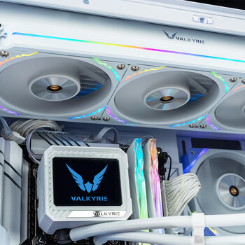 瓦尔基里(VALKYRIE）V360 MERLIN  VK 一体式CPU水冷散热器  3.5吋IPS液晶屏 LCP扇叶风扇 支持LGA1700