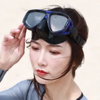 京选优品潜水镜泳镜护鼻一体防水防雾高清大框游泳眼镜鼻子防呛水男女