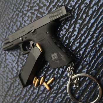 仿真金属模型合金帝国13格洛克17金属模型抢仿真抛壳玩具钥匙扣不可