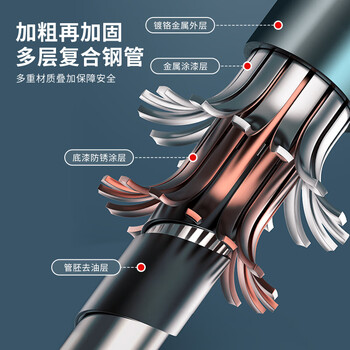 PROIRON普力艾 臂力器臂力棒30-50KG男士可调节弹簧握力棒 胸肌训练器材