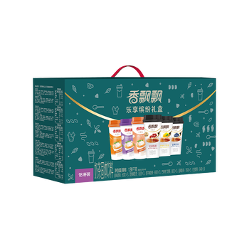 香飘飘奶茶乐享缤纷18杯装礼盒装6种口味混合装1.323kg 装冲调饮料