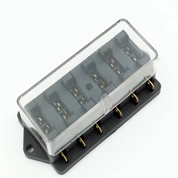 凯元达  4 6 8 1012档汽车保险丝座 多路保险盒 车用中号直排保险座 总成8路单保险盒