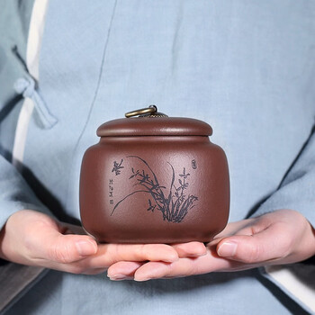 藏壶天下宜兴紫砂茶叶罐储茶罐家用茶叶密封罐普洱茶罐  