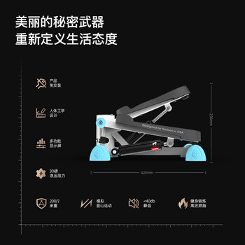 HARISON汉臣踏步机 家用低噪小型迷你 脚踏机 健身器材 HR-306Deco HARISON汉臣踏步机 家用低噪小型迷你 脚踏机 健身器材 HR-306Deco