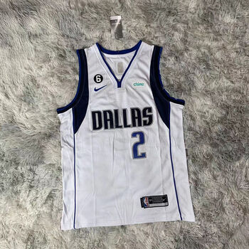 nba球衣独行侠23赛季新款2号刺绣经典款运动休闲透气篮球服白色s