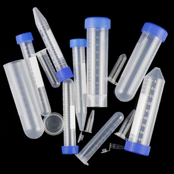 冰禹【京仓配送】塑料离心管带刻度  EP管种子瓶 子弹头离心管 BY-3073 10ml尖底螺盖（100个）