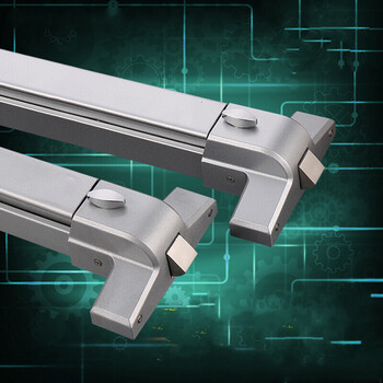 消防通道锁消防门推杆锁防火门锁消防门锁天地锁双门逃生锁 天地锁100