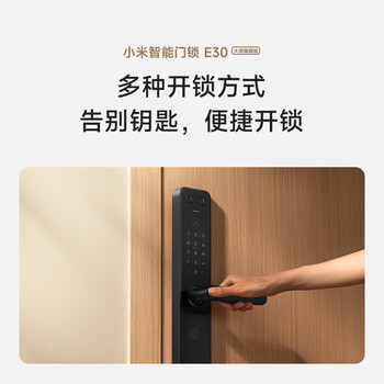 小米智能门锁 E30 大屏猫眼版 指纹锁智能锁可视电子锁密码锁