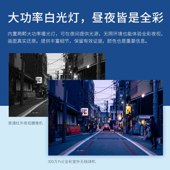 TP-LINK300万超清球机日夜全彩 室外防水PoE摄像头360°全景网络摄像机声光报警手机远程 TL-IPC633P-A4