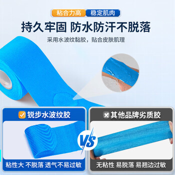 锐步肌肉贴运动胶带肌贴肌肉拉伤肌效贴足球膝盖打脚踝自粘弹力绷带