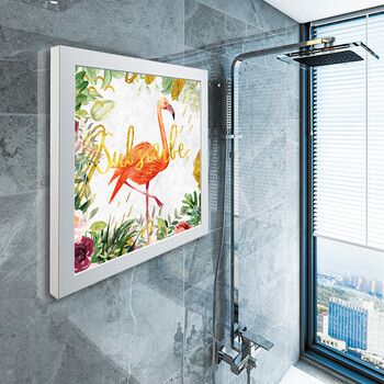 浴室放衣柜 浴室壁画折叠收纳柜免打孔卫生间墙面壁挂式储物柜洗澡放