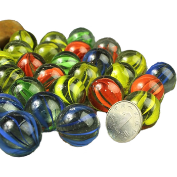 享动14mm玻璃球珠弹珠游戏机玻璃珠子25mm动物滚滚球溜溜球小球玻珠