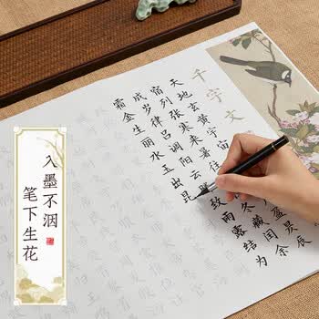 六品堂 【8款】彩宣小楷书法临摹毛笔字帖初学者入门套装练字帖成人静心软笔兰亭集序滕王阁序书法专用纸