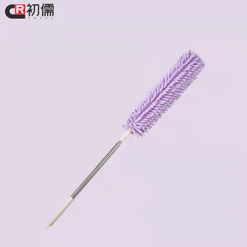 初儒 2个装北欧绿0.8m  雪尼尔除尘掸清洁工具伸缩除尘刷SH-C0409