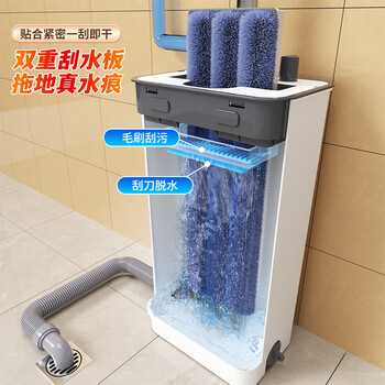 东方亮洁拖把家用一拖净50cm加大免手洗干湿两用拖布家用墩布懒人平板拖把