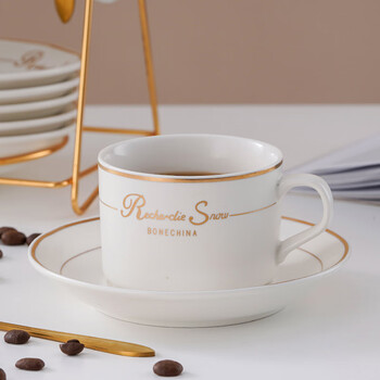 Mongdio咖啡杯套装欧式陶瓷美式挂耳杯碟4杯4碟4勺1杯架礼盒装 Mongdio咖啡杯套装欧式陶瓷美式挂耳杯碟4杯4碟4勺1杯架礼盒装