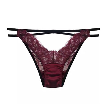 服饰内衣>内衣>女式内裤>丹茉香>丹茉香高端性感女士内裤低腰蕾丝拼接