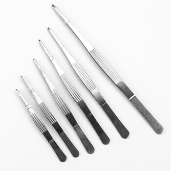 海斯迪克 HKCL-214 不锈钢镊子 加厚带齿用圆头防滑辅料敷料镊直镊 外科组织手术镊 25cm组织镊 海斯迪克 HKCL-214 不锈钢镊子 加厚带齿用圆头防滑辅料敷料镊直镊 外科组织手术镊 25cm组织镊