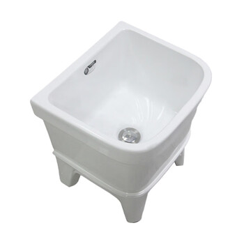 派诺特拖把池盆槽陶瓷洗拖布池子墩布水池卫生间阳台自动下水器34厘米