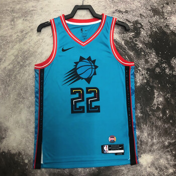 运动球衣23赛季太阳队22号艾顿球衣deandreayton热压篮球服如图xs165