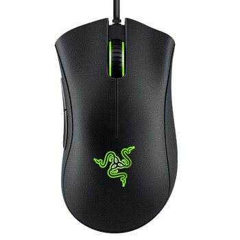 雷蛇（Razer）炼狱蝰蛇标准版有线鼠标 人体工学 电竞游戏 右手通用型 吃鸡/LOL/CSGO游戏鼠标 黑色