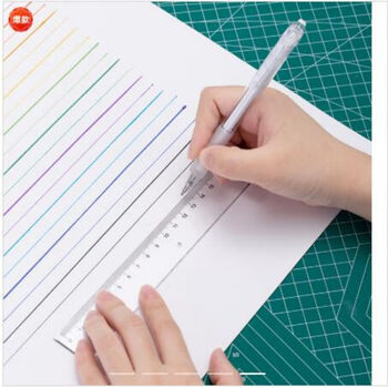 得力(deli) 6220  20cm办公通用直尺 测量绘图尺子 办公用品 30只/1盒装