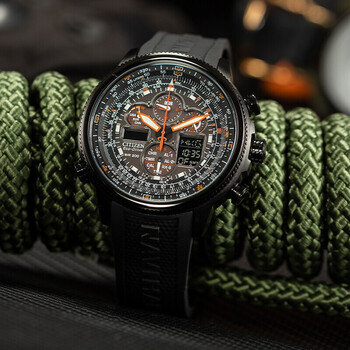 西铁城citizen男士腕表空中之鹰光动能多局电波时尚休闲运动防水手表