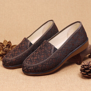 战沐老北京布鞋老人鞋女奶奶春秋防滑软底舒适妈妈鞋老年鞋老太太鞋