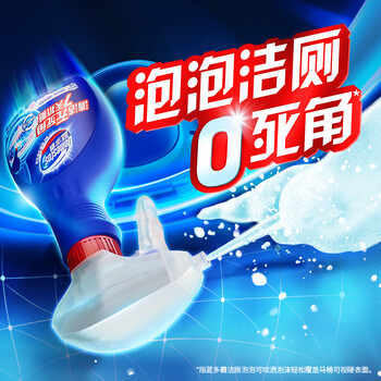 蓝多霸（DOMESTOS）香氛洁厕泡泡冰川薄荷香型 洁厕剂洁厕慕斯 330g*2