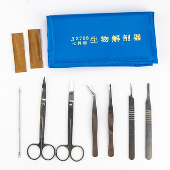 海斯迪克 HKCL-93 实验室生物解剖器 不锈钢昆虫解剖针 标本制作镊子 工具套装 解剖刀（解剖刀柄+刀片）