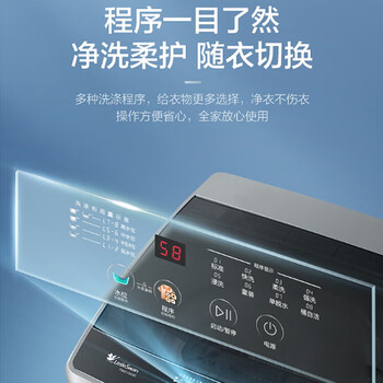 小天鹅（LittleSwan）波轮洗衣机全自动  6.5公斤 健康免清洗 品质电机 宿舍 租房神器 小型迷你 双层平衡圈 TB65V668E
