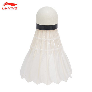 李宁（LI-NING）羽毛球G800鹅毛球羽联比赛专用球耐打飞行稳定一筒12只装77速