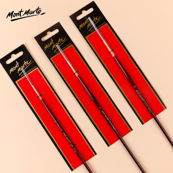 蒙玛特(MontMarte)水彩勾线笔3支装黄狼尾水粉丙烯国画颜料画画笔套装长杆长出峰绘画笔VSX-MPB0031-33