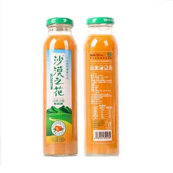 鲜有志内蒙古沙漠之花沙棘汁沙棘饮料果汁原浆8瓶装沙棘4瓶杏仁4瓶